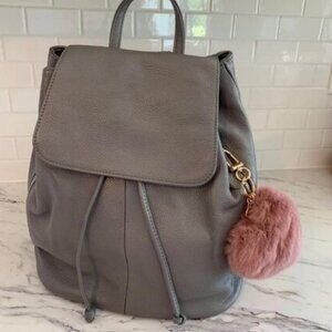🆕Women Grey 2 Casual Genuine Leather Handbags Backpack Purse Shoulder Bags